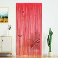 thumbnail image 1 of Cortina con cuentas YaoYue para puerta, borlas, cuentas, color rojo vino, 1 of 7