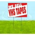 thumbnail image 1 of We Sell Vhs Tapes (18" x 24") Yard Sign, Includes Metal Step Stake, 1 of 6
