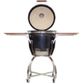 thumbnail image 3 of Hanover Ceramic Kamado Grill with Stainless Steel Cart and Accessories Package, 3 of 11