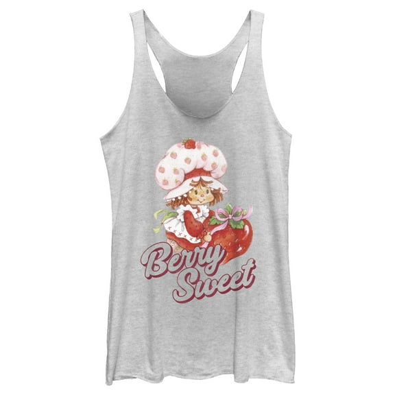 Women's Strawberry Shortcake Berry Sweet Gift Racerback Tank Top