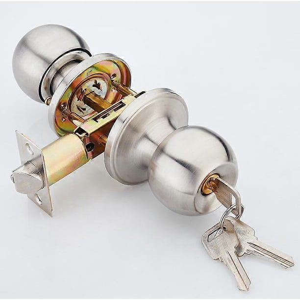 Door locks with keys stainless steel door lock suitable for door thickness 90-109mm aluminum alloy bathroom door lock