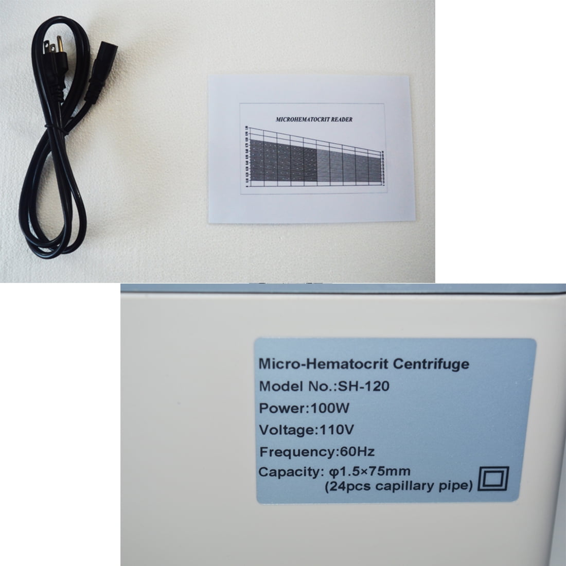 INTBUYING SH-120 Microhematocrit Centrifuge High Speed Blood Centrifuge
