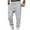 Light Gray, variant on LNZGNM Sweatpants Men Midweight Elastic Waist Sweatpants Drawstring Running Jogger Trousers Fall Winter Thick Workout Jogger Pants with Pockets, Black L