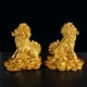 thumbnail image 4 of 1 par de cobre no Fengshui Kylin -lin Qilin God Beast estatua para el Oro 55x7cm Zulema Estatua de Kylin, 4 of 8