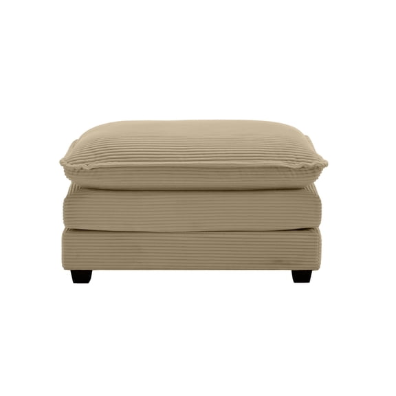 Miekor Furniture Ottoman Footstool in Corduroy Fabric, Can be Used with 2 Seater Sofas, 3 Seater Sofas and 4 Seater Sofas,Tan Corduroy Fabric 95832