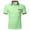 Green, variant on ZVNAΖH Mens 3 Button Short Sleeve Shirts Turn Down Collar Golf Shirts Plaid Patchwork Casual T-shirt Moisture Wicking