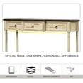 thumbnail image 6 of 52" Console Table for Entryway, Modern Farmhouse Console Sofa Table with Storage Drawer&Shelf, Wood Entryway Foyer Hallway Couch Table, Narrow Buffet Cabinet Sideboard Accent Table, Beige, A855, 6 of 7