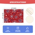 thumbnail image 4 of Sm:)e Firework 4th of July Placemats Set of 4,12 x 18 Inch, Durable and Easy Cleaning Perfect for Independence Day Celebration and Family Gathering,Red, 4 of 7