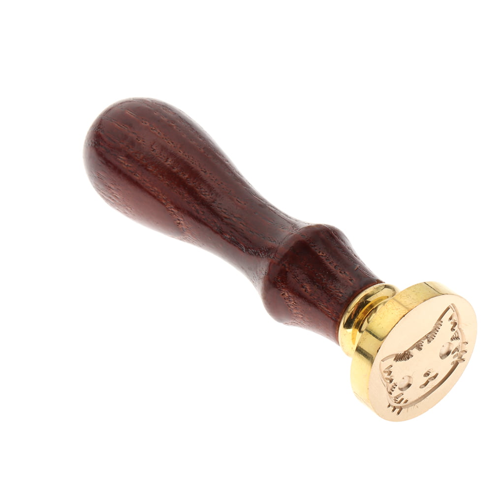 as described+as described Patternless 05 SM SunniMix Exquisite Copper Sealing Wax Seal Stamp Wood Handle