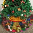 thumbnail image 4 of Colorful Mushroom Christmas Tree Skirts 36", Xmas Tree Cloth Mats Trees Skirts for Decor Gift, Home Decoration, 4 of 6