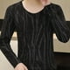 thumbnail image 4 of Conjuntos de ropa interior térmica para hombre, camiseta de manga larga con cuello redondo y doble cara de terciopelo alemán, pantalones largos con cintura elástica, conjuntos de ropa interior térmica, 4 of 6