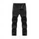 thumbnail image 4 of Pantalones elásticos impermeables, cálidos, resistentes al viento y al agua, con forro polar para exteriores, para otoño e invierno, pantalones de caparazón suave para hombre, pantalones de escalada, 4 of 5