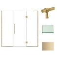 thumbnail image 4 of Transolid Ehtf76287610c-Bk Elizabeth 76" High X 76" Wide Hinged Semi Frameless Shower Door, 4 of 7