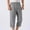 Dark Gray, variant on Capri Pants for Men Baggy Breathable Linen Wide Leg Cropped Pants 2026 Trendy Solid Drawstring Harem Pant Plus Size