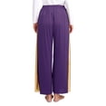 thumbnail image 3 of Sholeno Women Praise Dance Palazzo Pants Loose Metallic Church Worship Costume Lyrical Spiritual Purple XXL, 3 of 7