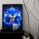 thumbnail image 3 of Póster de la película clásica Supersonic-S-Sonic The Hedgehog, pegatinas para el salón, dormitorio, entrada, cafetería, decoración artística, pintura, 3 of 5