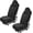 Black, 2pcs, variant on Chasenew 1PCS Car Towel Seat Cover, Waterproof Sweating Non-Slip Premium Soft Towel Carseat Protector, Universal Machine Washable Car Truck SUV Front Seat Cover for Gym Workout Beach Hiking (Beige)
