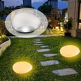 thumbnail image 1 of DYNWAVECA Solar Powered Pebble Shape Landscape Light,Solar Garden Light,Sturdy,Creative,Decorative for Pathway Garden Lawn Yard Walkway Warm light, 1 of 10