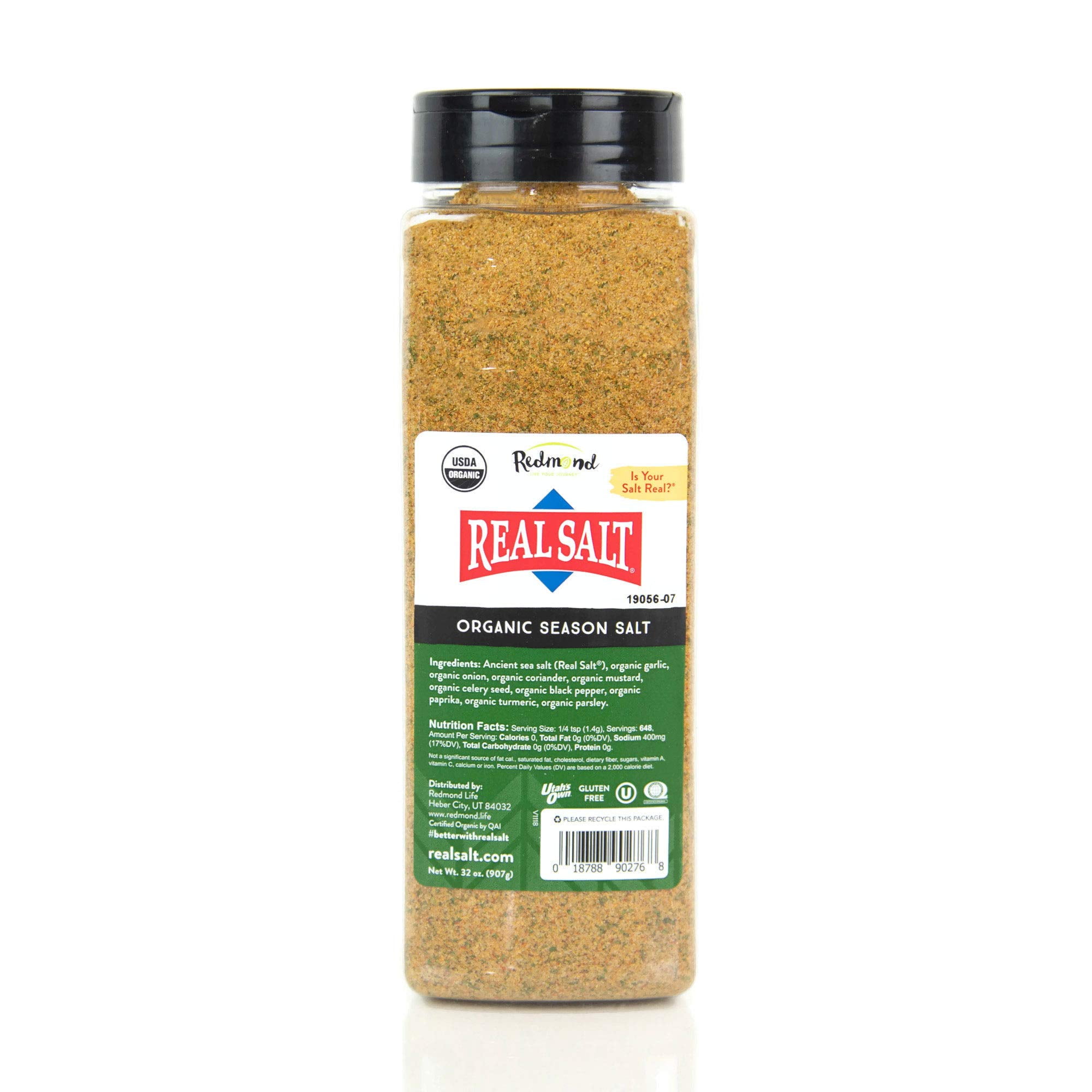 Redmond Real Sea Salt Natural Unrefined Organic Gluten Free