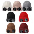 thumbnail image 2 of CSChome Glasses Knitted Hat Unisex Knitted Hat - Solid Color Elastic Soft Warm Windproof Ear Protection, 2 of 7