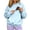 Light Blue, variant on Pet Pouch Hoodies Unisex with Kangaroo Pocket Kitten Puppy Carrier Holder Sweatshirts Oversized 2026 New Snack Pouch Hoodies