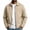 Beige, variant on Men's Big & Tall Lapel Collar Jacket Full Zip Casual Windbreaker Outerwear Long Sleeve Business Coat with Side Pockets