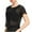 Black, variant on MRULIC t shirts for women Women Sheer Mesh Fishnet T-Shirt Crop Top Short Sleeve Net Tee Shirt Womens t shirts White + M