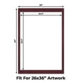 thumbnail image 2 of Dark Red Suede Picture Frame Mat for 28x40 Frames - Fits 26x36 Photos - 50 Mats, 2 of 7
