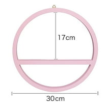 STRANDCHIC Modern Round Floating Wall Shelf for Home Decor and Storage, Stylish Wall Mounted Display