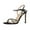 Black, variant on XYD Women Graceful Rhinestones Open Toe Sandals Ankle Strap Adjustable Buckle Stiletto High Heel Dressy Shoes Size 7 Purple