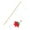 A, variant on HomelyJoy Pink Dinosaur Cat Teaser Wand Wooden Stick Interactive Cat Toy with Bell and Plush Animal Doll for Kitten Exercise 1PC