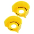 thumbnail image 2 of Shisuyan 2Pcs Emergency Stop Button Protective Cover Plastic Switch Safety Protector for Industrial Equipment Prevent Accidental Activation for Factory and Warehouse Use Yellow, 2 of 8