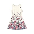 thumbnail image 3 of Iaqnaocc Dresses for Girls Size 7 Mini Cute Floral Print Dress Birthday Casual Sleeveless Girls Clothes 2026 Summer Stylish Girls Fashion Dress for Girls Pink 2-3 Years, 3 of 4