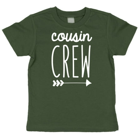 

Cousin Crew Arrow T-Shirts and Bodysuits for Baby and Toddler Boy and Girls Fun Family Outfits Military Green Shirt