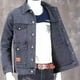 thumbnail image 2 of Chaqueta vaquera para hombre, hombros anchos, abrigos vaqueros para hombre, abrigo gris japonés, ropa de invierno holgada al precio más bajo, diseñador G Lxury, 2 of 5