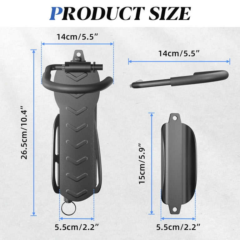 Swivel Wall Mount Bike Rack with No-Scratch Protection photo 7