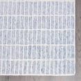 thumbnail image 3 of Hand-Tufted 100% Wool Area Rug – Unique Modern Geometric Grid Pattern, Soft Plush Textured Carpet for Living Room, Bedroom, Dining Room & Entryway (Blue, 5' x 7' (Rectangular)), 3 of 5