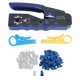 thumbnail image 1 of Crimpadora Ethernet de paso RJ45 CAT6 con orificio pasante Kit de cortadora y crimpadora de paso, 1 of 14