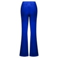 thumbnail image 5 of Wycnly Flare Pants for Women Womens Full Length Flare Pants Party Club Fashion High Waist Long Flared Pants Winter Cozy Velvet Wide Leg Stretchy Trousers Under $5, 5 of 6