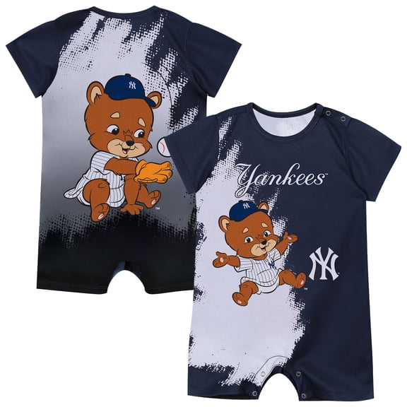 Newborn Outerstuff  Navy New York Yankees Baby Mascot Bodysuit