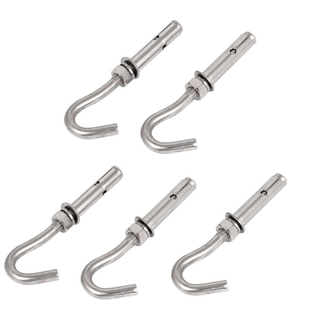 Uxcell Wall Concrete Brick M8 Stainless Steel Expansion Open Hook