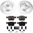thumbnail image 3 of PowerStop Rear Z23 Evolution Sport Carbon-Fiber Ceramic Brake Pad and Drilled & Slotted Rotor Kit Fits: AUDI VOLKSWAGEN Select Models K7176, 3 of 10