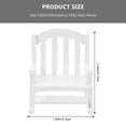 thumbnail image 2 of FONDOTIN Miniature Wood Chair Tiny Rocking Chair Toy For Giving 1Pack 7X5.5X5.5CM, 2 of 7