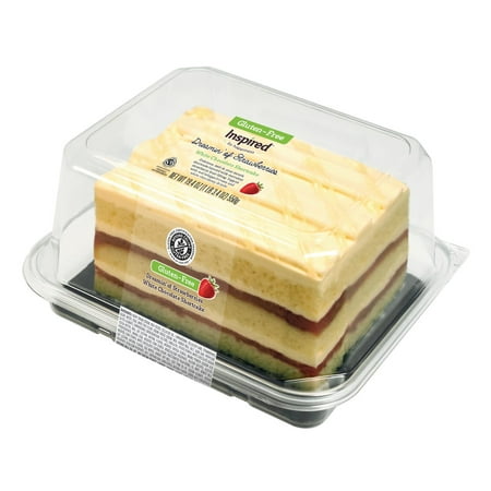 Inspired By Happiness Strawberry Shortcake, Strawberry Filled, 19.4 oz. Bar Cake (Frozen)
