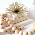 thumbnail image 3 of 3PcsSet Wooden Beaded Garland with Tassel Rustic Look Farmhouse Style Wall Tray Decoration, 3 of 6