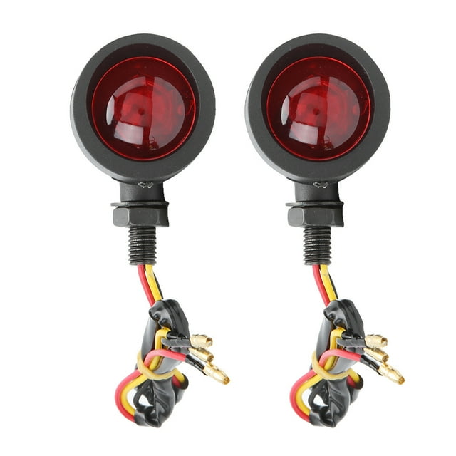 2 uds 12V Universal impermeable Vintage luz de señal de giro lámpara indicadora