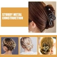thumbnail image 2 of ColoMX 3 pinzas grandes de metal para el pelo con diseño de nota musical, perlas falsas gruesas, accesorios para el cabello para mujer, pinzas para la mandíbula para un peinado elegante., 2 of 8