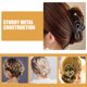 thumbnail image 2 of ColoMX 3 pinzas grandes de metal para el pelo con diseño de nota musical, perlas falsas gruesas, accesorios para el cabello para mujer, pinzas para la mandíbula para un peinado elegante., 2 of 8