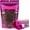 Purple, variant on 100 Pack Smell Proof Bags, Resealable Mylar Bag with Clear Window, Foil Pouch Stand-up for Food Self Sealing Storage, Scratch Resistant Hand Storage. (White, 6.3×9.4 inch)