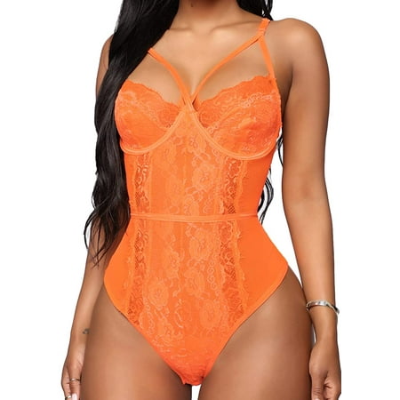 See Through Lingerie,V-Neck Lace Babydoll,Sexy Lingerie Women,One Piece